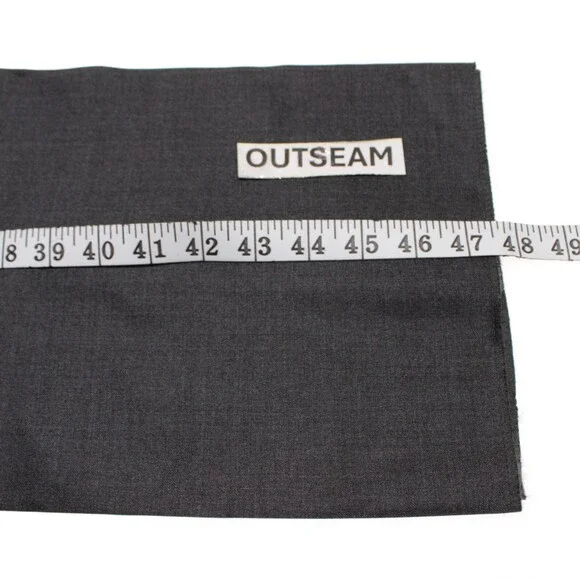 Samuelsohn NWD Dress Pants Size 44 US In Solid Gray 100% Wool Q62